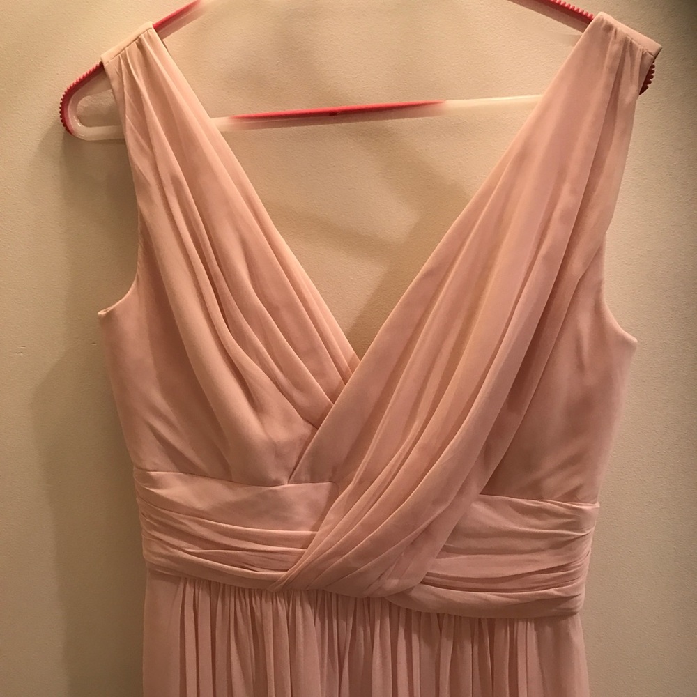 Dessy bridesmaid dress in blush. Only worn once