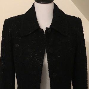 Navy Sequin Alice & Olivia Jacket/Dress