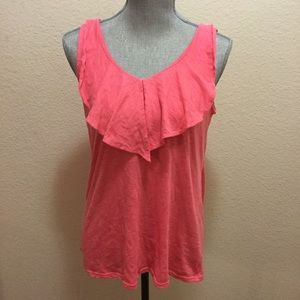 Lilly Pulitzer Pink Ruffle Tank Top