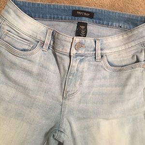 White House Black Market Skinny Crop Light Jeans