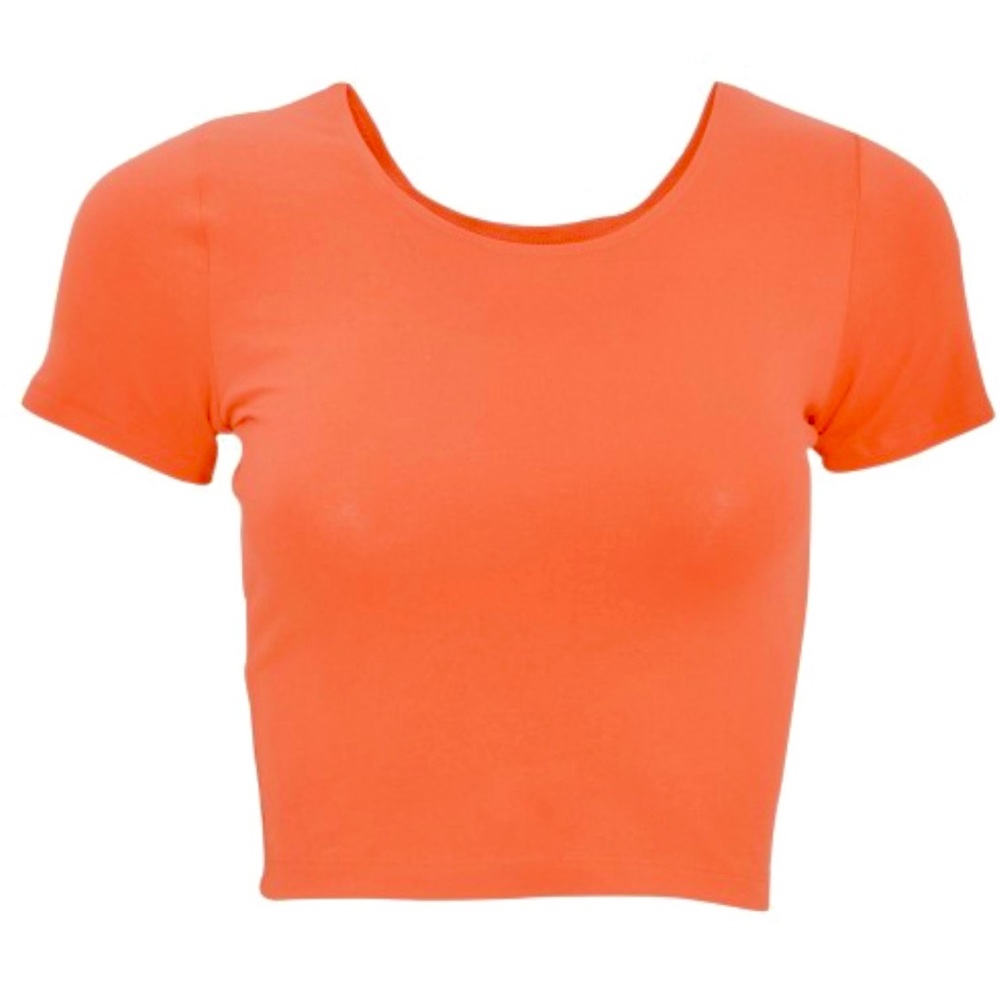 SALE‼️Basic orange crop top