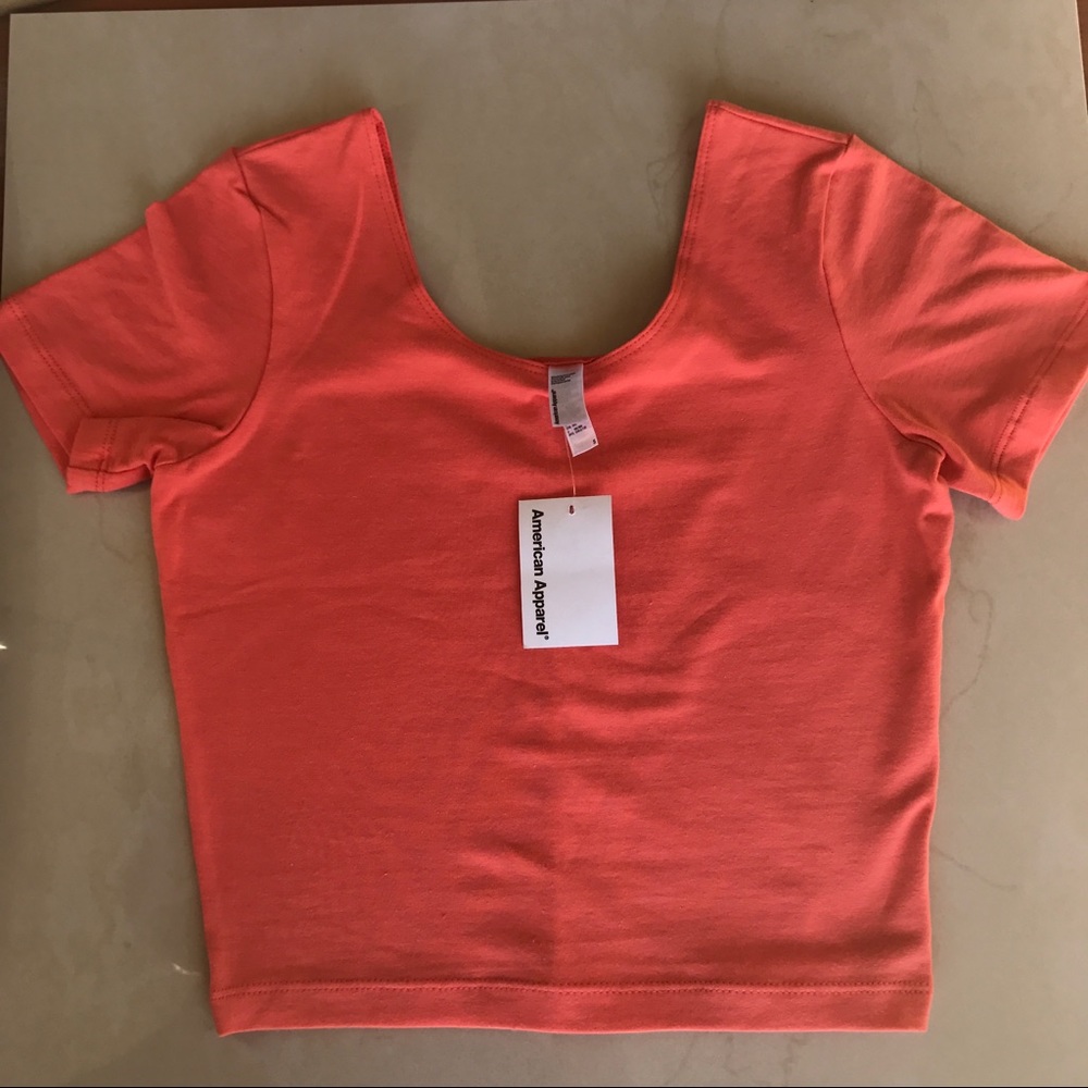 SALE‼️Basic orange crop top - Picture 3 of 4