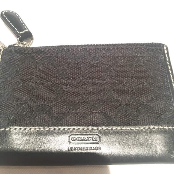 Black Coach change purse - Picture 2 of 4