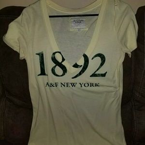 Abercrombie and Fitch Yellow Medium Top