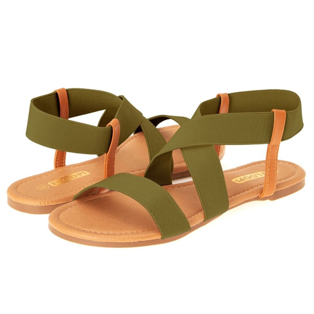 Olive green super cute sandals!