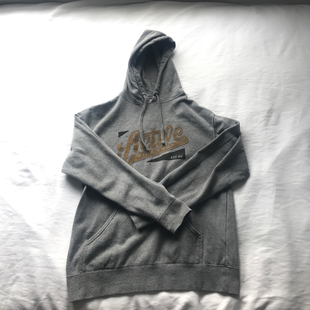 Active Ride Shop grey hoodie