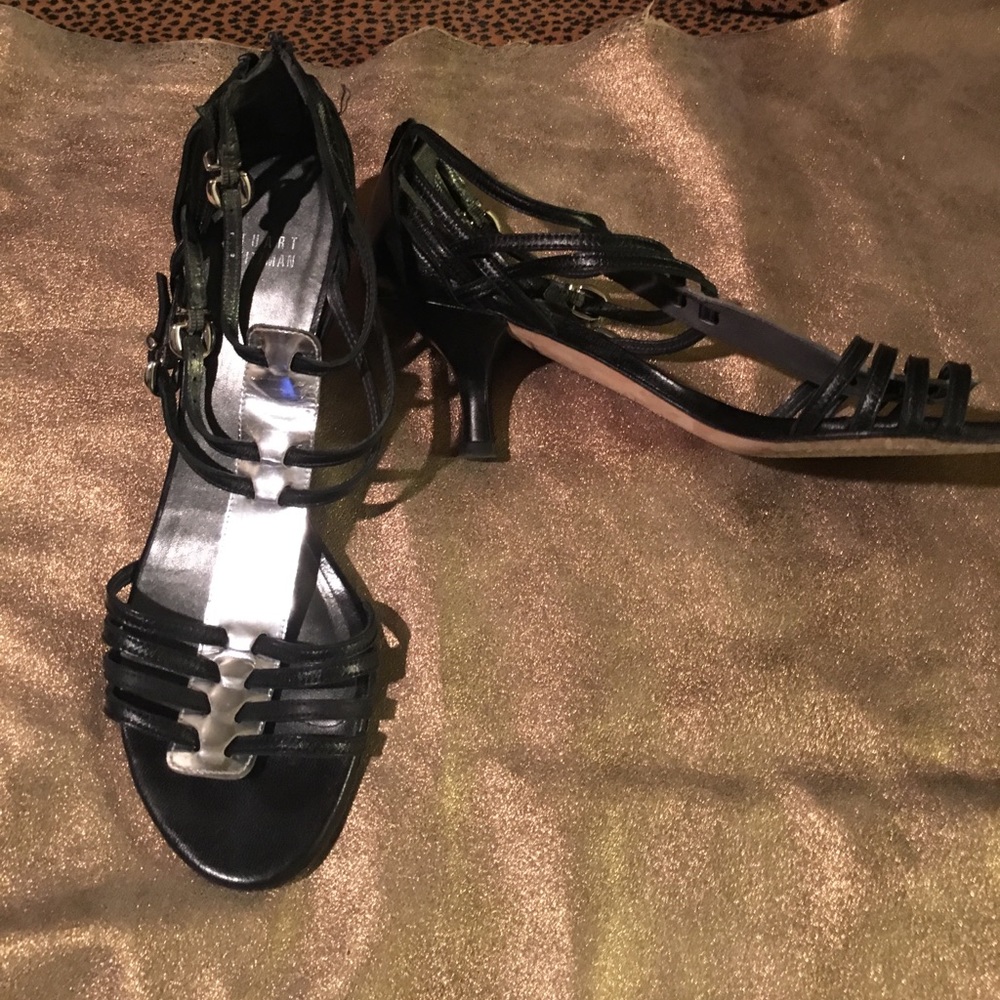 Stuart Weitzman kitten heal sandal