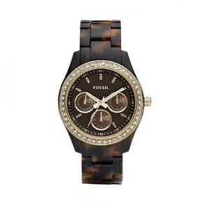 Fossil Women's Tortoise Resin Bracelet Watch