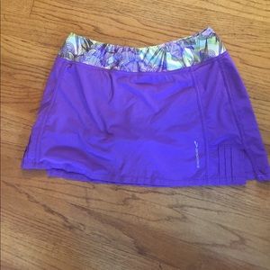 Brooks purple running skirt