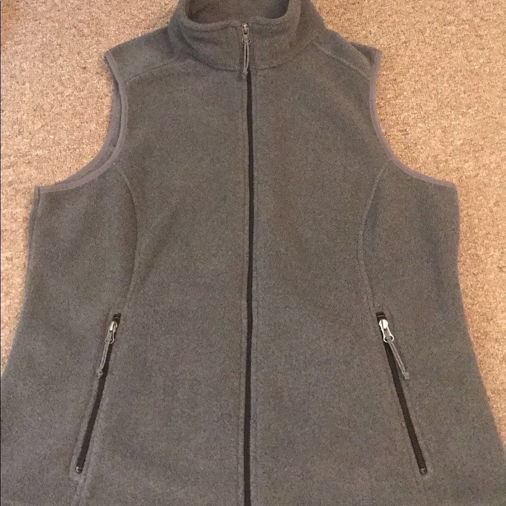 L.L Bean Vest & LuLaRoe Cassie Skirt