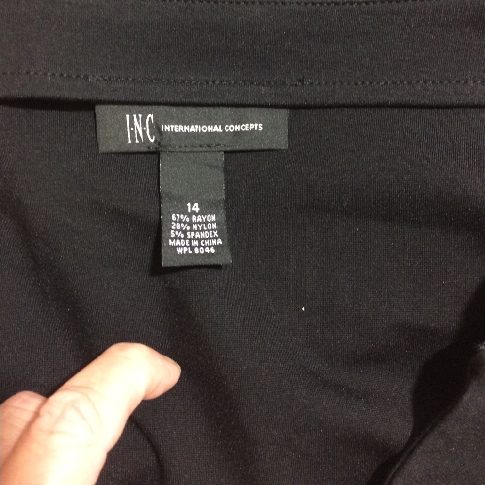 INC Black Ponte Sailor A line Skirt 12 - Picture 5 of 5