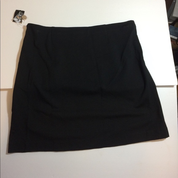 INC Black Ponte Sailor A line Skirt 12 - Picture 4 of 5