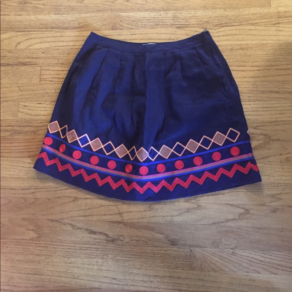 Pomelo embroidered skirt