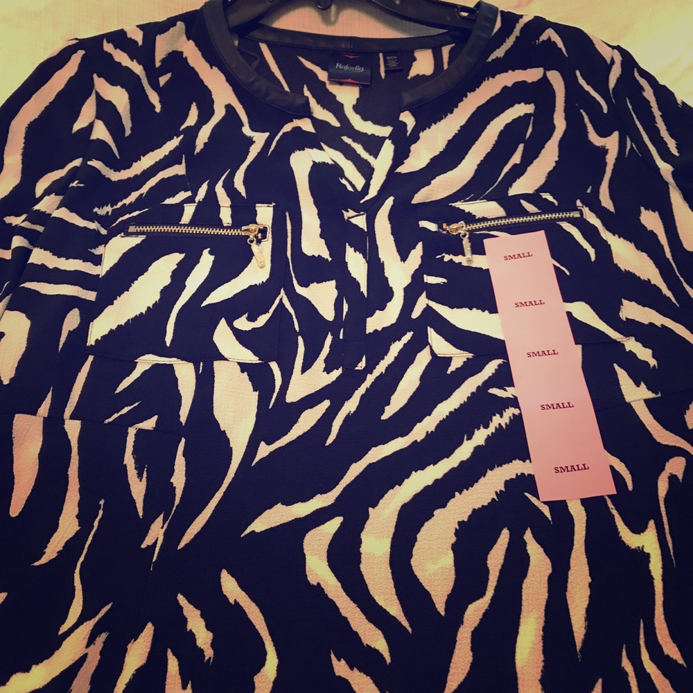 Rafaella Zebra Print Blouse (S)