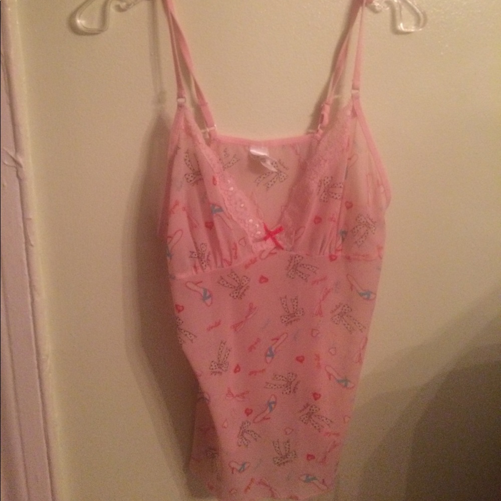 Pink Graphic Camisole
