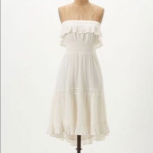 HD in Paris Anthropologie Cream Sun Dress Size S