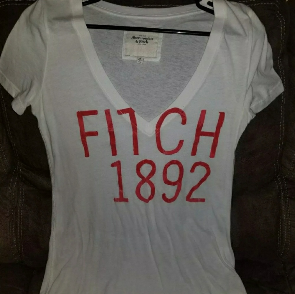 Abercrombie and Fitch White Medium Top