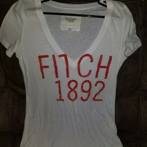 Abercrombie and Fitch White Medium Top