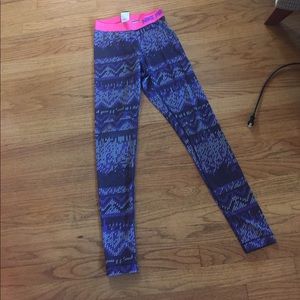 Purple and black Nike running or yoga leggings