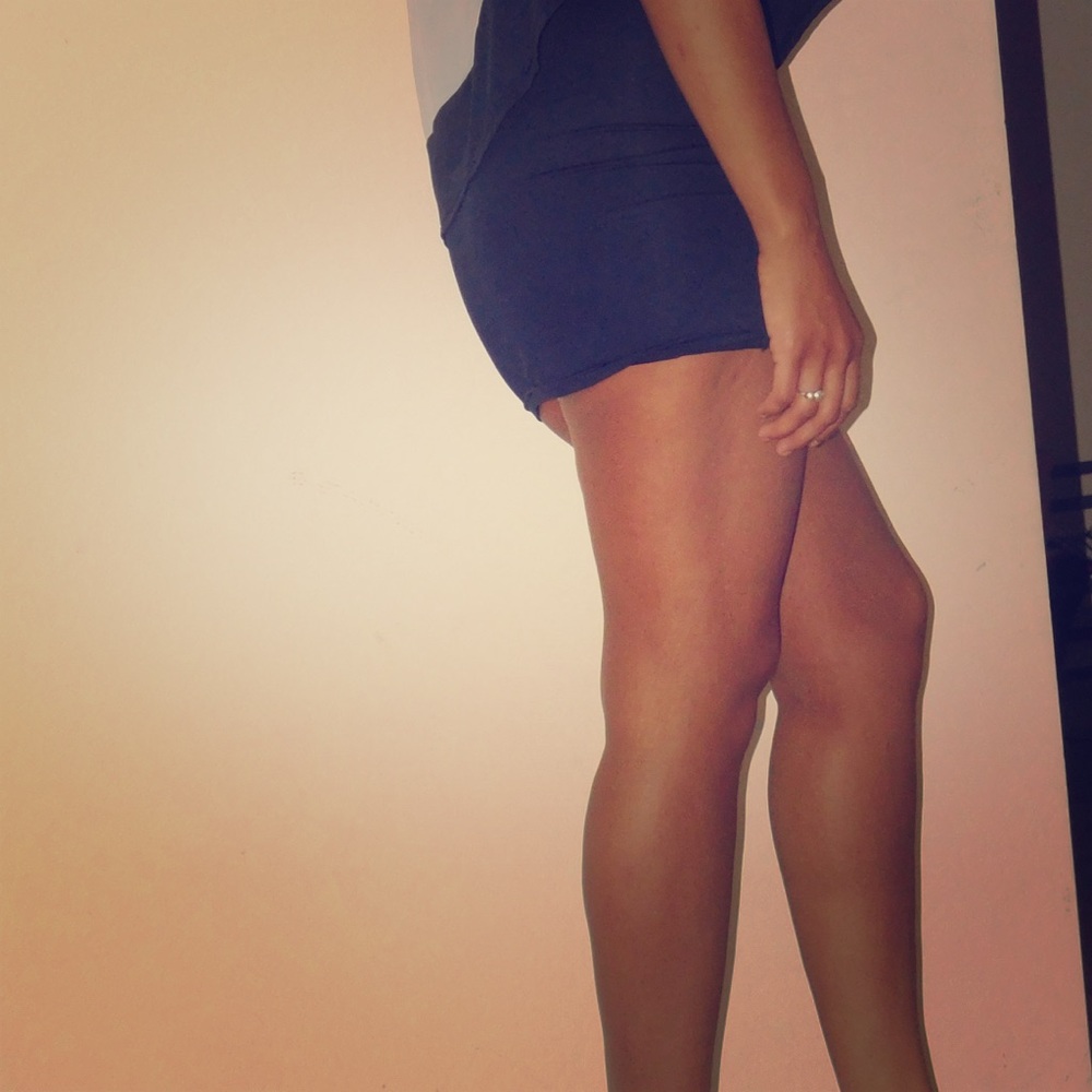 Blue and white summer dress