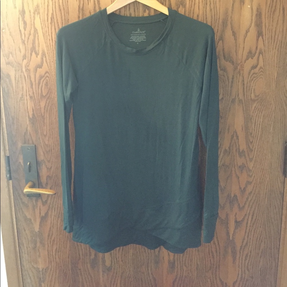 CuddlDuds tunic, green