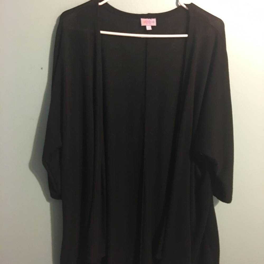 Lularoe lindsey cardigan solid black