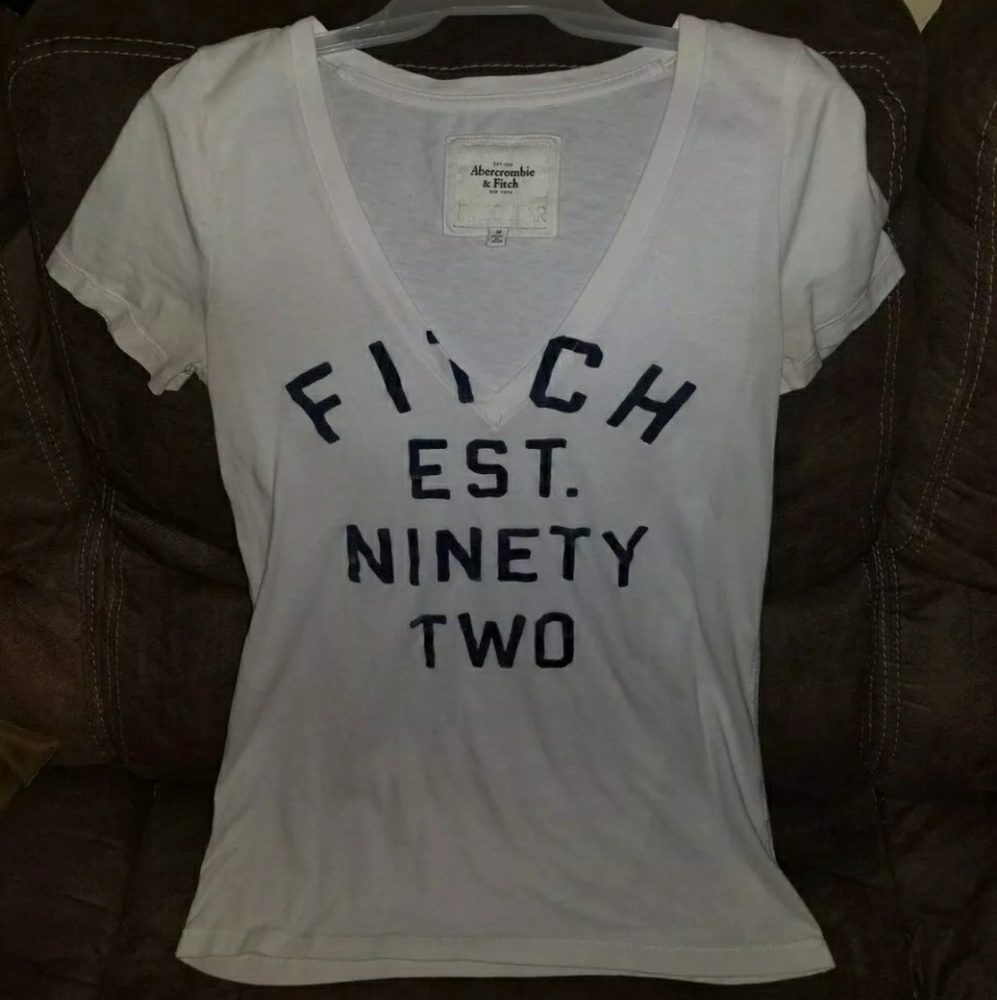 Abercrombie and Fitch White Medium Top