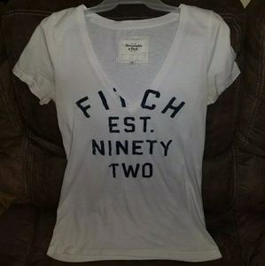 Abercrombie and Fitch White Medium Top