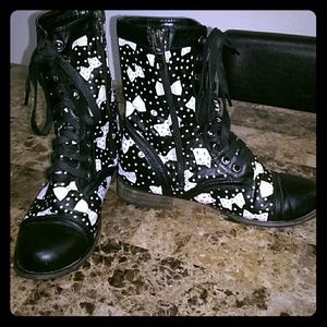 Iron Fist punk/rock zip up and lace up boots