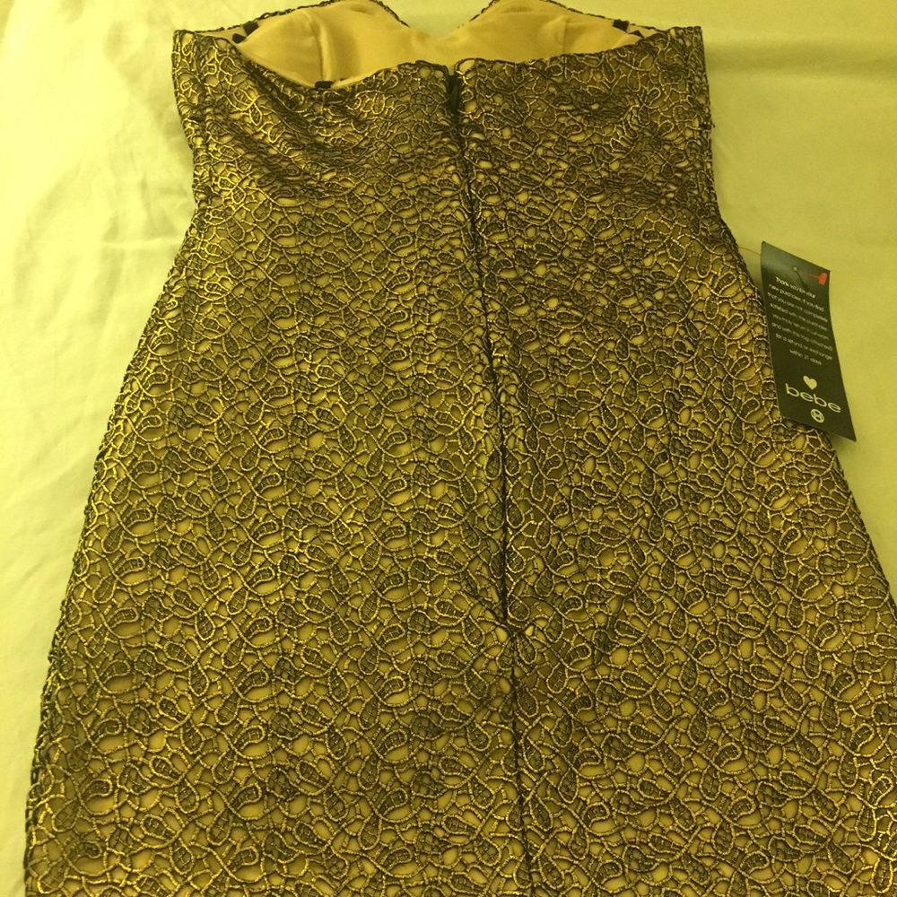 Bebe Strapless Dramatic Dress - Picture 5 of 7