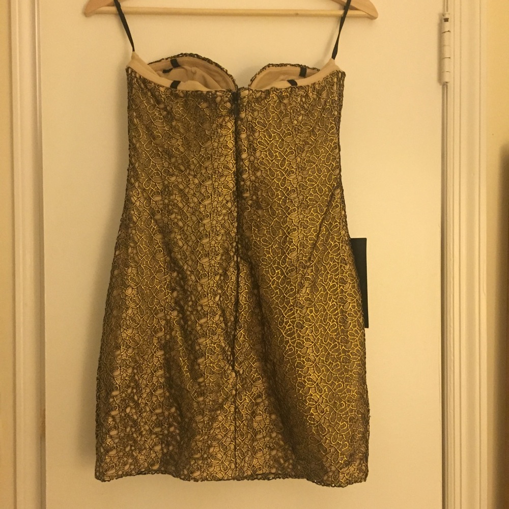 Bebe Strapless Dramatic Dress - Picture 6 of 7