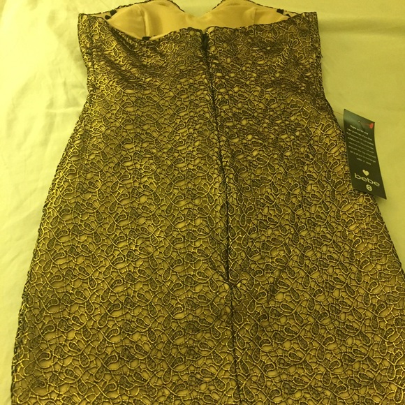 Bebe Strapless Dramatic Dress - Picture 5 of 7