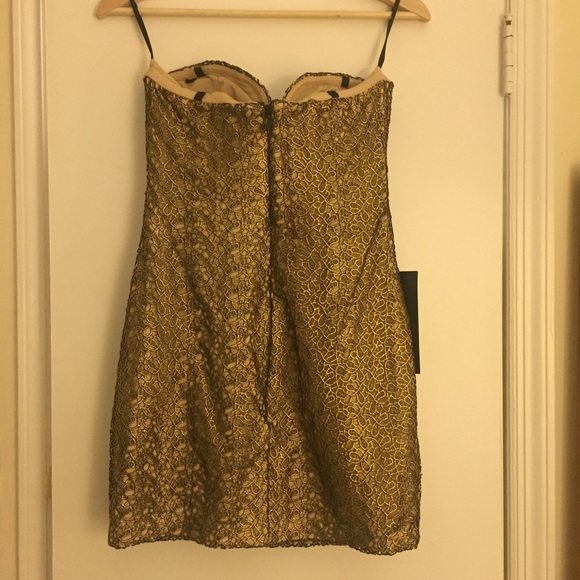 Bebe Strapless Dramatic Dress - Picture 6 of 7