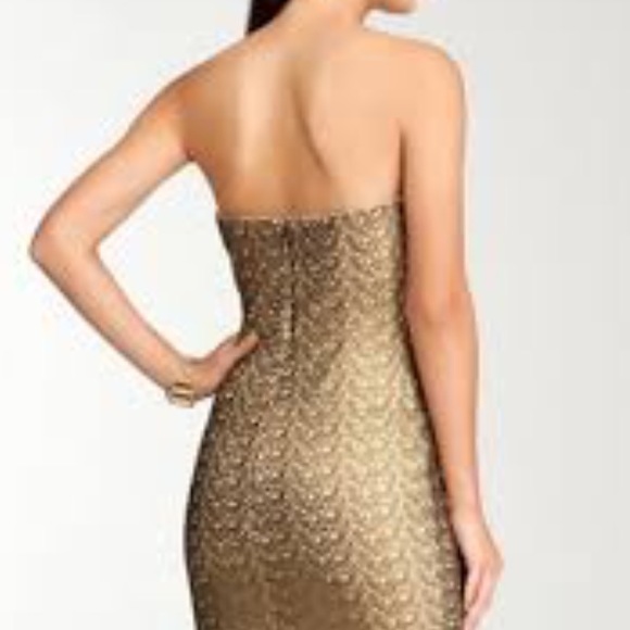 Bebe Strapless Dramatic Dress - Picture 7 of 7