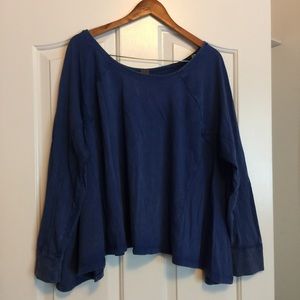 Free People Lounge Long Sleeve Shirt