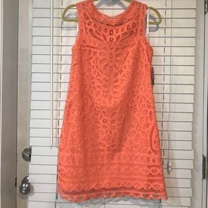 Lilly Pulitzer Lace Dress. Coral. Size Small.