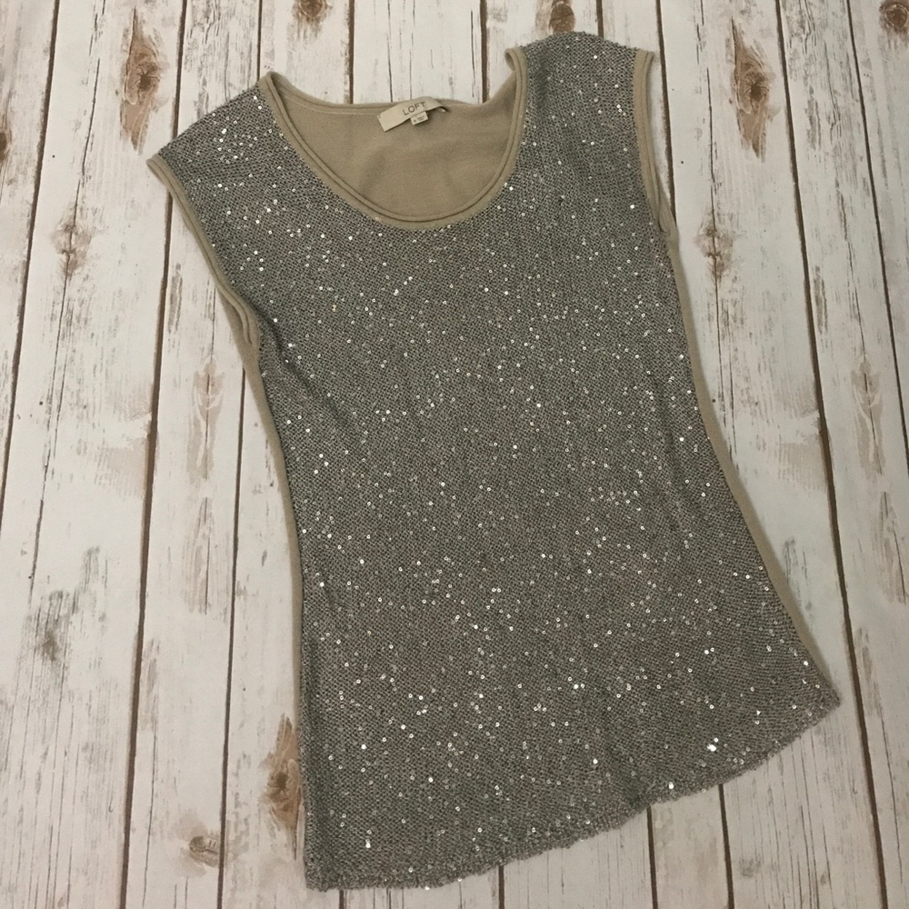 Loft sequined top