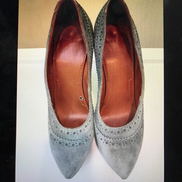Givenchy suede platform pumps shoes, sz 37 1/2 - Picture 2 of 6