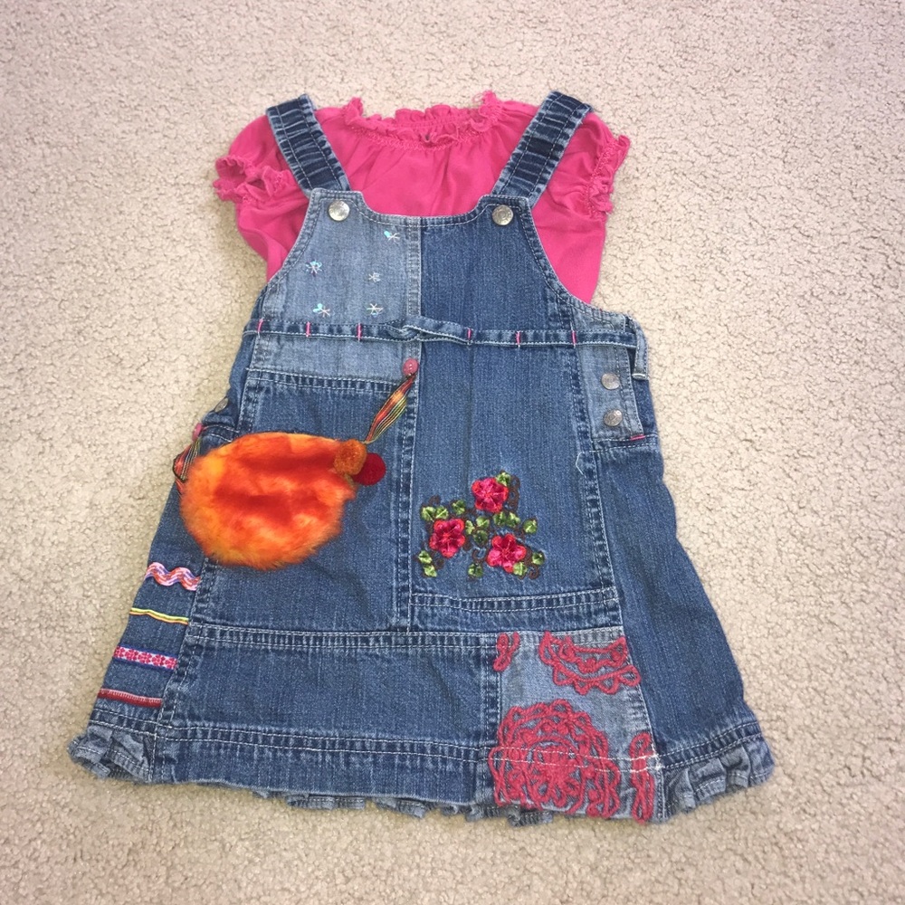 Oilily Overall dress with attached purse