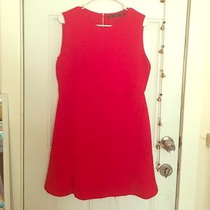 Zara red dress