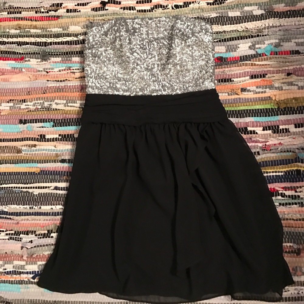 Express strapless cocktail dress