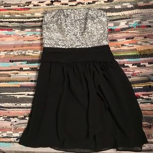 Express strapless cocktail dress