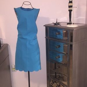 J. Crew scalloped hem dress