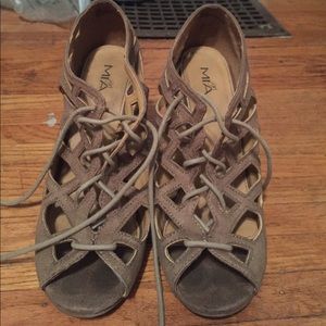 MIA "Quincy"  Lace-up Wedges