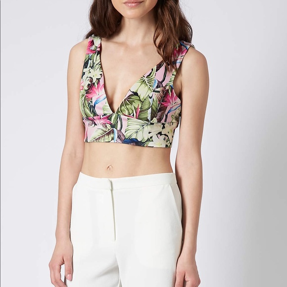 Topshop Tops - Topshop Tropical Bralet