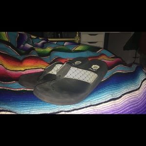 Yellow box flip flops