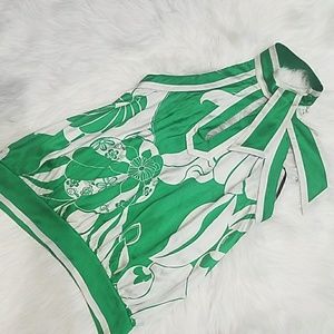 Bebe Silk Halter Top