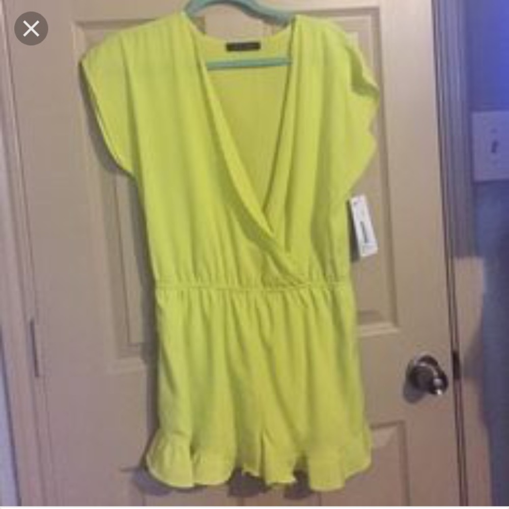 Lime Green Honey Punch Romper