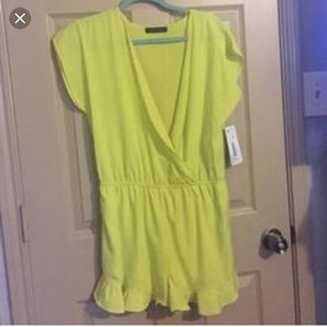 Lime Green Honey Punch Romper