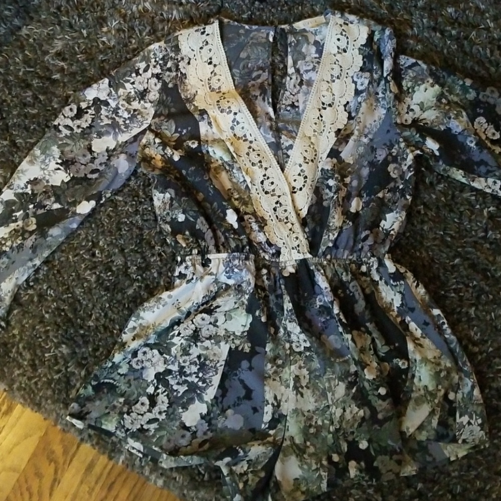 Fashion Nova floral Romper